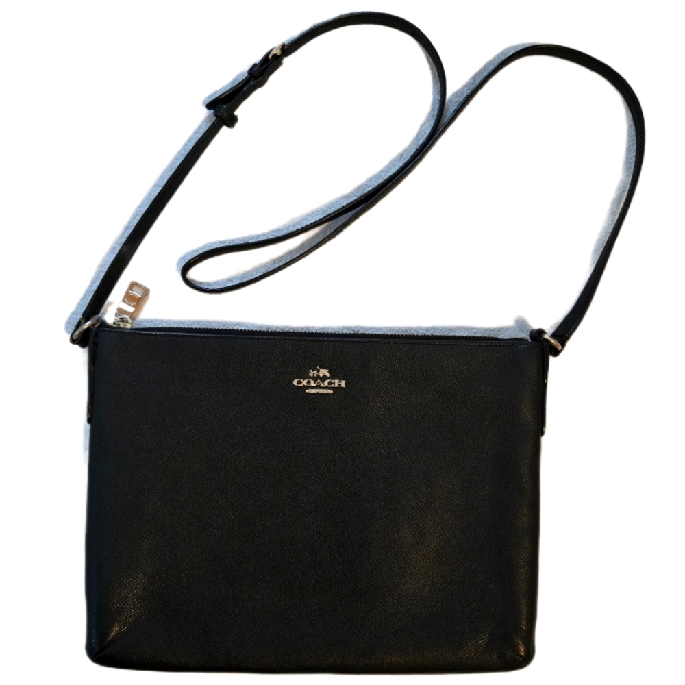 Coach Black Crossbody Bag with Gold Hardware